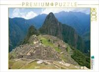 CALVENDO Puzzle Ruinenstadt Machu Picchu mit Blick zur Bergspitze des Huayna...