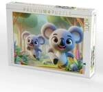 CALVENDO Puzzle Zwei Koalas im Wettrennen durch ihren Wald 1000 Teile...