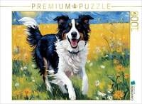 CALVENDO Puzzle Border Collie 1000 Teile Lege-Gr&ouml;&szlig;e 64x48cm Foto-Puzzle f&uuml;r