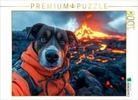 CALVENDO Puzzle Feuerfest auf vier Pfoten 1000 Teile Lege-Gr&ouml;&szlig;e 64x48cm...