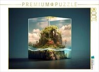 CALVENDO Puzzle Kleine Insel in einem Glasw&uuml;rfel 1000 Teile Lege-Gr&ouml;&szlig;e...