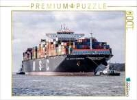 CALVENDO Puzzle Das Containerschiff "MSC MARIA SAVERIA" 1000 Teile Lege-Gr&ouml;&szlig;e
