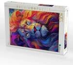 CALVENDO Puzzle L&ouml;we/Leo 1000 Teile Lege-Gr&ouml;&szlig;e 64x48cm Foto-Puzzle f&uuml;r