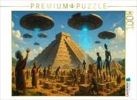 CALVENDO Puzzle Teotihuac&aacute;n - G&ouml;tterdrohnen am Werk 1000 Teile Lege-Gr&ouml;&szlig;e...