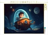 CALVENDO Puzzle Luca&acute;s Reise zum Mond 1000 Teile Lege-Gr&ouml;&szlig;e 64x48cm...