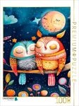CALVENDO Puzzle Nachteulen - Zwei Eulen 1000 Teile Lege-Gr&ouml;&szlig;e 64x48cm...