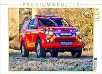 CALVENDO Puzzle VRW / Isuzu D Max 1.9 4WD / Feuerwehr Schwarza 1000 Teile