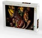 CALVENDO Puzzle Smoked Brisked vom Grill mit Maiskolben 1000 Teile Lege-Gr&ouml;&szlig;e