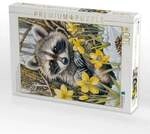 CALVENDO Puzzle Waschb&auml;r zwischen den B&auml;umen im Fr&uuml;hling. 1000 Teile...