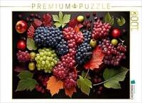 CALVENDO Puzzle Weintrauben - Vegane Ern&auml;hrung 1000 Teile Lege-Gr&ouml;&szlig;e 64x48cm