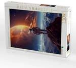 CALVENDO Puzzle Astronaut schaut einen Sonnenuntergang auf fernem Planeten 1000...