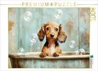 CALVENDO Puzzle Ein Motiv aus dem Kalender "Plitsch, Platsch, tierisch nass"...