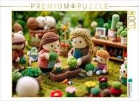 CALVENDO Puzzle Gartengl&uuml;ck mit kleinen Helfern 1000 Teile Lege-Gr&ouml;&szlig;e 64x48cm