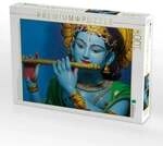 CALVENDO Puzzle Fl&ouml;te spielender Gott Krishna, Ananda, Indien 1000 Teile