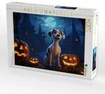 CALVENDO Puzzle Halloween mit Snuggles 1000 Teile Lege-Gr&ouml;&szlig;e 64x48cm...