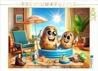 CALVENDO Puzzle Sommerspa&szlig; im Wohnzimmer: Kartoffeln im Planschbecken 1000...