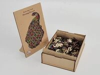 Craft Buddy PUZZWD-02 - Wooden Jigsaw Puzzle, Preening Peacock, Pfau,...