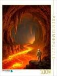 CALVENDO Puzzle Lavastr&ouml;me in einer H&ouml;hle 1000 Teile Lege-Gr&ouml;&szlig;e 64x48cm