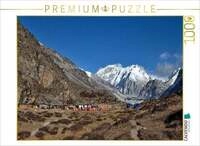CALVENDO Puzzle Lagerplatz Lhonak 1000 Teile Lege-Gr&ouml;&szlig;e 64x48cm Foto-Puzzle...
