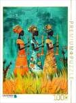 CALVENDO Puzzle Farbenfrohe afrikanische Damen spielen Musik 1000 Teile...