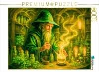 CALVENDO Puzzle Zauberer mischt uralten Trank mit magischen Kr&auml;utern 1000 Teile