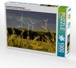 CALVENDO Puzzle Landschaft mit Windkraftanlagen 1000 Teile Lege-Gr&ouml;&szlig;e 64x48cm