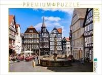 CALVENDO Puzzle Marktplatz mit Rolandsbrunnen 1000 Teile Lege-Gr&ouml;&szlig;e 64x48cm
