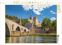 CALVENDO Puzzle Br&uuml;cke St. Benezet und Bischofspalast in Avignon, Provence 1000