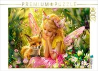 CALVENDO Puzzle Kinderelfe mit Fl&uuml;geln sitzt zwischen Blumen zusammen mit...