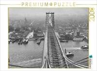 CALVENDO Puzzle Historic New York: East River from Brooklyn tower of...