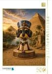CALVENDO Puzzle Dackel als Nofretete 500 Teile Lege-Gr&ouml;&szlig;e 48 &times; 36 cm...