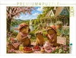 CALVENDO Puzzle Fr&uuml;hlingspicknick am See 1000 Teile Lege-Gr&ouml;&szlig;e 64 &times; 48 cm