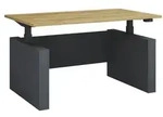 Schreibtisch h&ouml;henverstellbar Salia 140x80