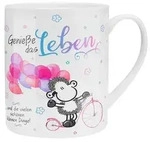 XL-Tasse mit Spruch "Genie&szlig;e das Leben"