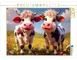 CALVENDO Puzzle Zwei K&uuml;he, ein Plan - keiner wei&szlig; welcher 1000 Teile...