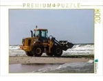 CALVENDO Puzzle Bagger am Strand 2000 Teile Lege-Gr&ouml;&szlig;e 90 &times; 67 cm...
