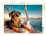 CALVENDO Puzzle Rottweiler - Der Boss an Bord 2000 Teile Lege-Gr&ouml;&szlig;e 90 &times; 67...