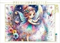 CALVENDO Puzzle Eine kleine Fee schwebt im Mondlicht 1000 Teile Lege-Gr&ouml;&szlig;e 64...