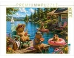 CALVENDO Puzzle Sommergl&uuml;ck am See 1000 Teile Lege-Gr&ouml;&szlig;e 64 &times; 48 cm...