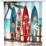 Duschvorhang Mod. Louros, 180 x 200 cm, 100 % Polyester aus recyceltem PET