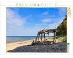 CALVENDO Puzzle Treibholz-Tipi am Strand bei Gro&szlig; Schwansee 2000 Teile...