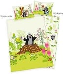 Der kleine Maulwurf 2407201063 - Bettw&auml;sche, 40x60 cm + 100x135 cm, 100% Polyester