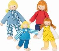 goki Biegepuppen: Junge Familie f&uuml;r Puppenhaus, Figuren