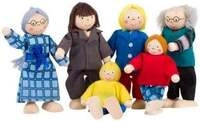 goki Biegepuppen City Familie f&uuml;r Puppenhaus