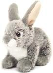 Hase sitzend grau, 18 cm