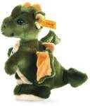 Steiff 015076 - Raudi Drachenjunge, stehend, Pl&uuml;sch, khaki/gr&uuml;n, 17 cm
