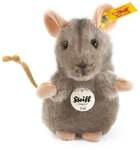 Steiff 056222 - Piff Maus, aufwartend, grau, Webpelz, 10 cm