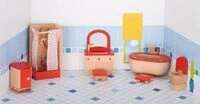 goki Puppenm&ouml;bel Badezimmer f&uuml;r Puppenhaus