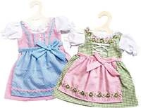 Puppen-Dirndl, Gr. 35-45 cm