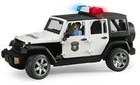 bruder 02526 Jeep Wrangler Rubicon Unlimited Polizeifahrzeug, L+S und Polizist